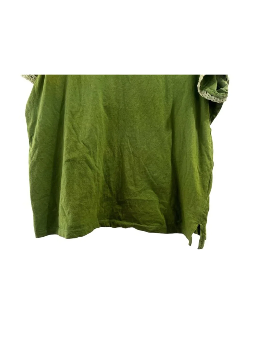 Veranesi Long Maxi Skirt & Top Set Large Green Pleated Flowy Floral Boho Gypsy